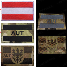 Austrian, Applique, embroidered, austriaflag