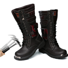 Outdoor, Leather Boots, Fashion, Combat