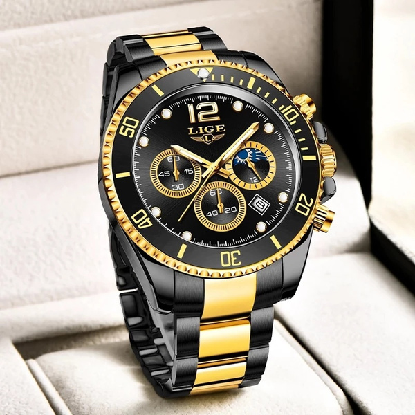 Lige luxury best sale quartz watch