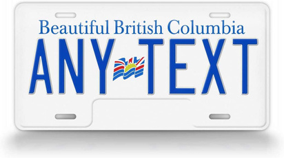 Canada, licenseplate, Columbia, Home & Living