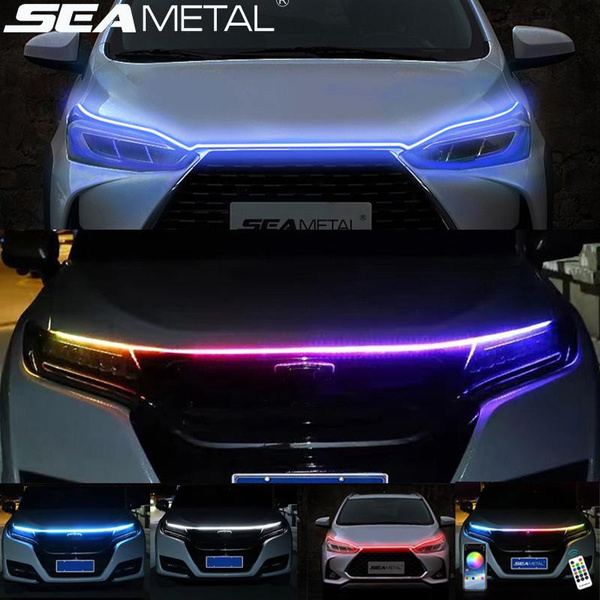 white car led light strips