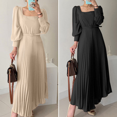 dressesforwomen, pleated dress, long dress, plus size dress