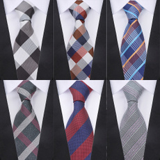 Wedding Tie, plaid, stripednecktie, mensformaltie