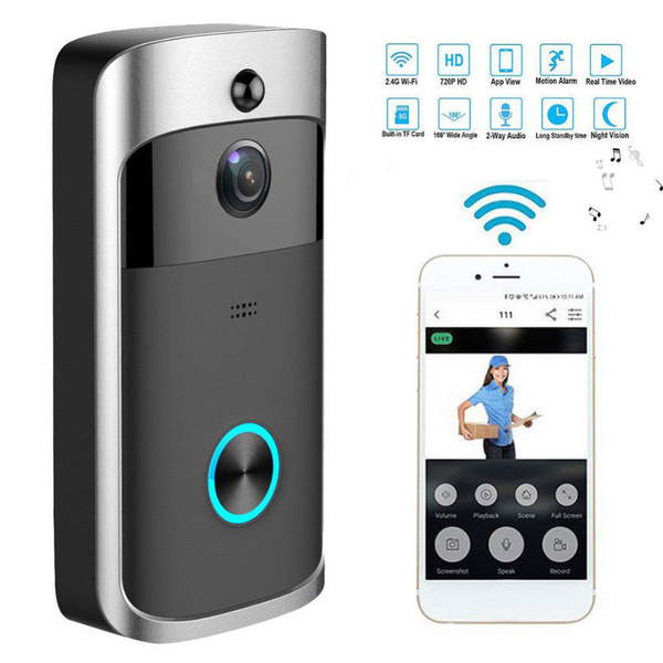 nightvisiondoorbell, homesecurity, Home & Living, wirelessdoorbellchime