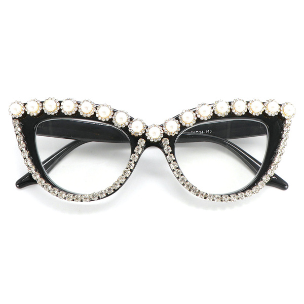 Stylish Rhinestone Cat Eye Blue Light Blocking Bifocal Reading Glasses stylish-rhinestone-cat-eye-blue-light-blocking-bifocal-reading-glasses