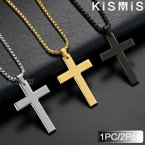 Buy Sullery Christian Catholic Cross With Chain Gold Stainless Steel  Necklace Pendant For Mens Online at Low Prices in India - Paytmmall.com