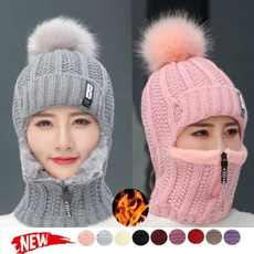 Outdoor, pompomshat, knitted, Fashion Accessories