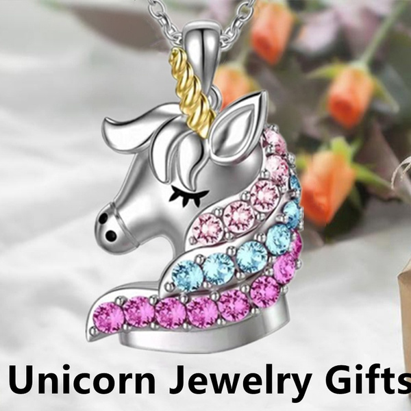 Diamond 2025 unicorn pendant