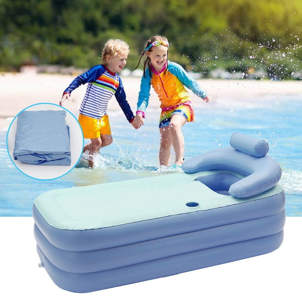 Thickend Blow Up Bathtub PVC Portable Folding Tub Family Bath Comfy