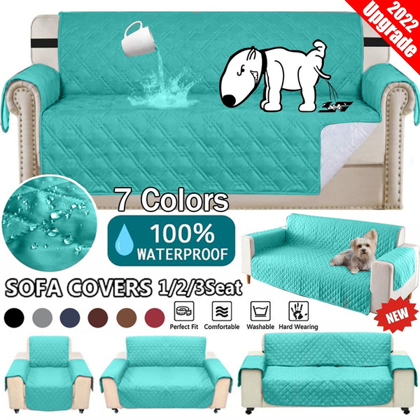 1/2/3 Seater Sofa Cover Waterproof Couch Lounge Protector Slipcovers Pet Dog AU 
