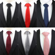tie for men, redtie, solidcolortie, skinnycottontie
