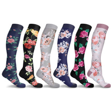 Floral, compressionsock, Socks & Tights, Socks