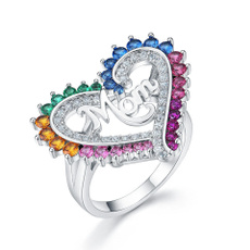 Crystal, Ring, multicolor, mom