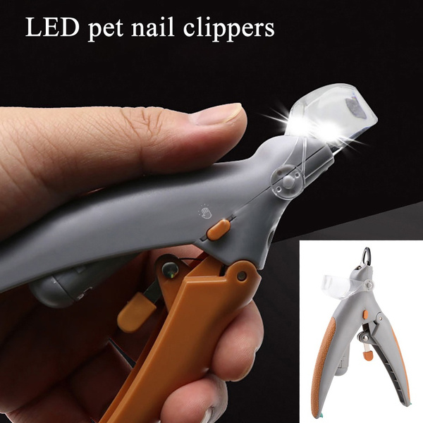 LED Light Pet Nail Clipper Scissors Pet Dog Cat Nail Toe Claw Clippers Nail Trimmer for Animals