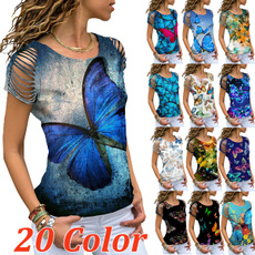 butterfly, Summer, Fashion, Shirt
