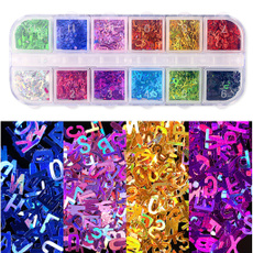 festivalchunkyletterssequin, Laser, letterglitter, filler