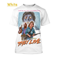 summer t-shirts, theylive, Graphic T-Shirt, horrormovie