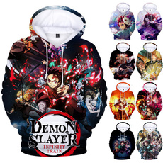 demonslayersweatshirt, Fashion, demonslayer3dpullover, kimetsunoyaiba3dtop