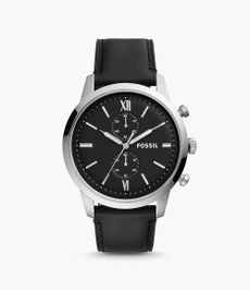Chronograph, black, townsman, Fossil