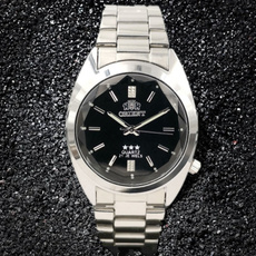 Steel, quartz, business watch, Waterproof