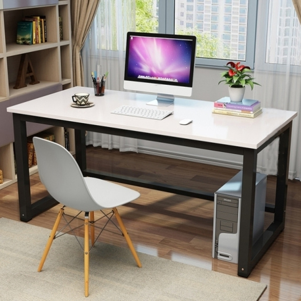 Fastshipping Modern Office Desk Computer Table Laptop Study Table Metal ...