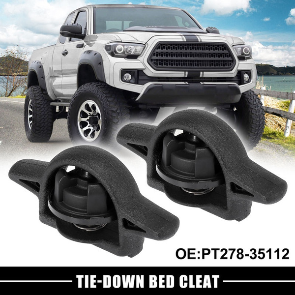 2pcs Truck Tie-Down Bed Cleat Exterior Cargo Bed Cover Tailgate ...