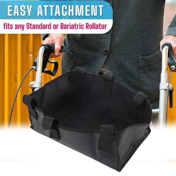 Large Underseat Rollator Bag Basket For Folding Or Bariatric Walker