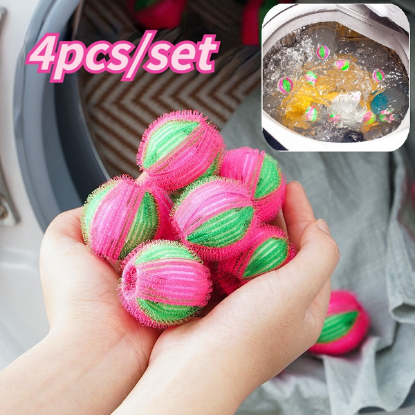 4Pcs Magic Clothes Hair Removal Laundry Ball Clothes Personal Care Hair