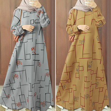 Plus Size, muslimdres, Sleeve, long dress