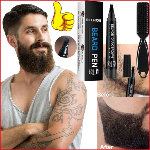 Beard Pen Male Hair Facial Tool Carving Shape Repair Mustache Styling