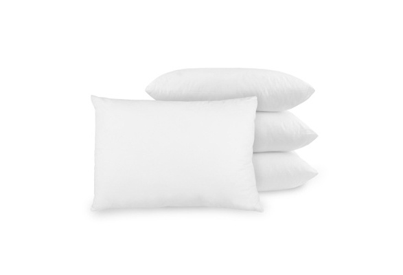 BioPEDIC Ultra Fresh Plush Bed Pillow with Cotton Cover, 4 Pack, Standard,  White, 1 Piece - Foods Co.