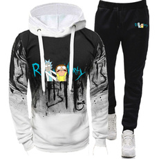 Fashion, pullover hoodie, pants, camouflagesuit