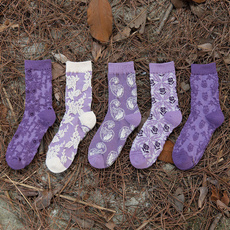 Medium, Winter, purple, Socks