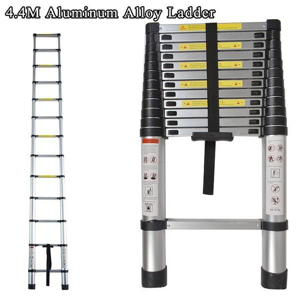 14.5FT Telescoping Ladder, Lightweight Collapsible Ladders, Aluminum ...