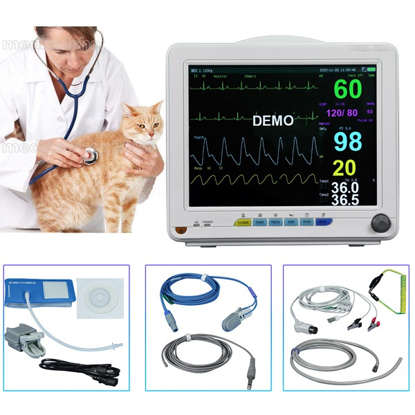 Veterinary Equipment Animal Patient Monitor Multi-Parameter Vital Signs ...