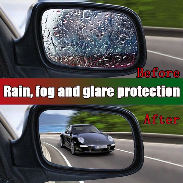 Car rearview mirror, rainproof film, antifog film, nanomaterial to prevent rearview mirror