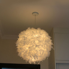 ceilinglamp, Jewelry, featherlamp, Interior Design