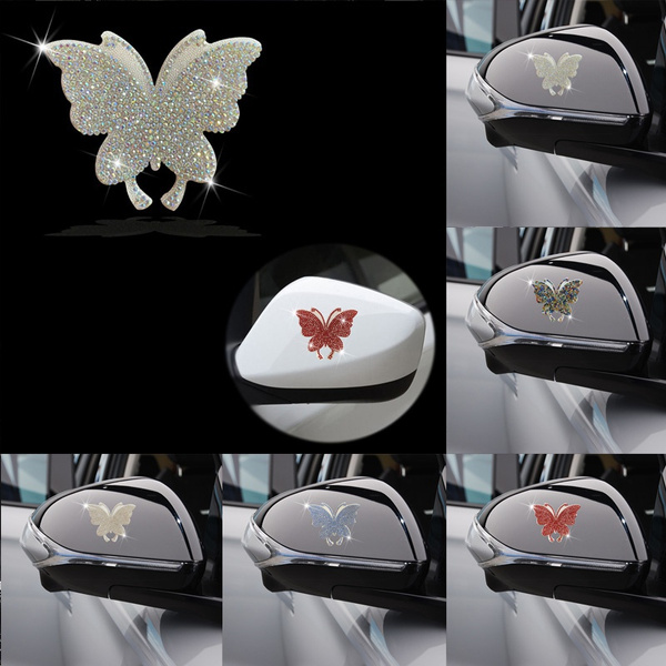 Bling Bling Butterfly Stickers for Car, Automotive Rear View Mirror ...