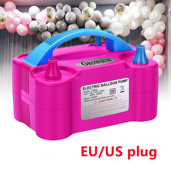 110V Portable Double Hole Electric Balloon Inflator Pump Air