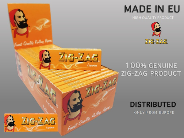 Zig Zag Liquorice Rolling Papers - 1000 Papers In 20 Packs Of 50, Great Value Zig Zag Liquorice Papers - Foto 2