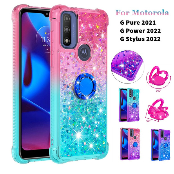 Glitter Diamond Quicksand Soft Phone Case For Motorola G Pure G