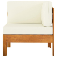 white, Wood, patioloungeset, Cushions