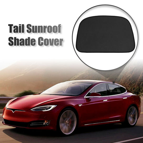 Glass Roof Sunroof Shade Cover Tail Window Sun Shade Net for Tesla ...