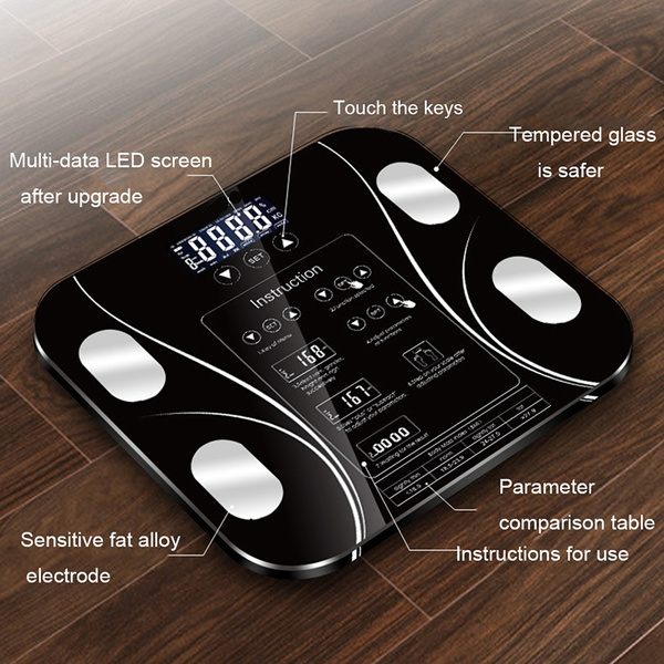 Body Fat Scales Smart BMI Scale Touch Control Digital Bathroom Electronic Weight Scale Accurate