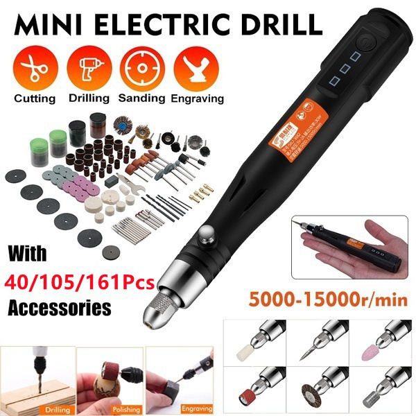 28PCS USB Cordless Electric Mini Drill Grinder Polishing Pen