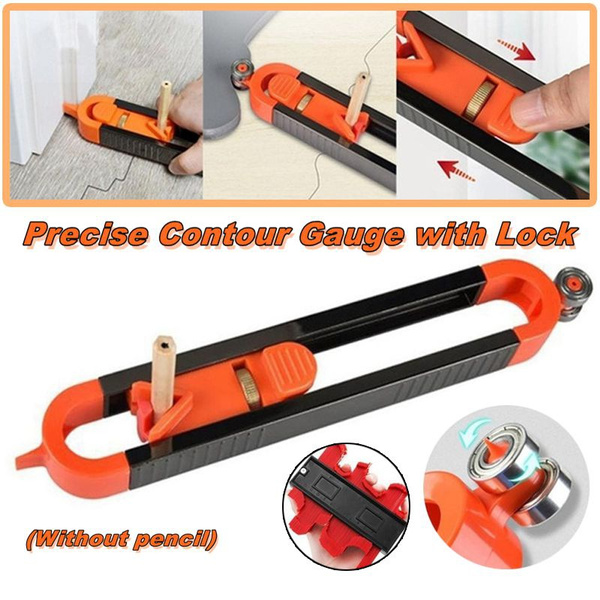 2 Types Precise Contour Gauge with Lock Upgrade Woodworking Tools ...