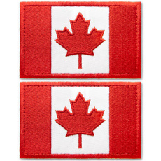 Canada, loophookfastener, militaryuniformsewonemblempatch, Hooks