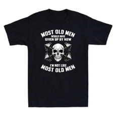 Funny, Cotton Shirt, skull, would
