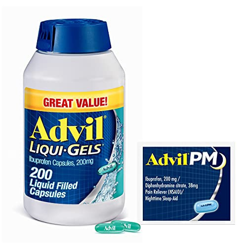 Advil Liqui-Gels Pain Reliever and Fever Reducer, Pain Medicine for ...