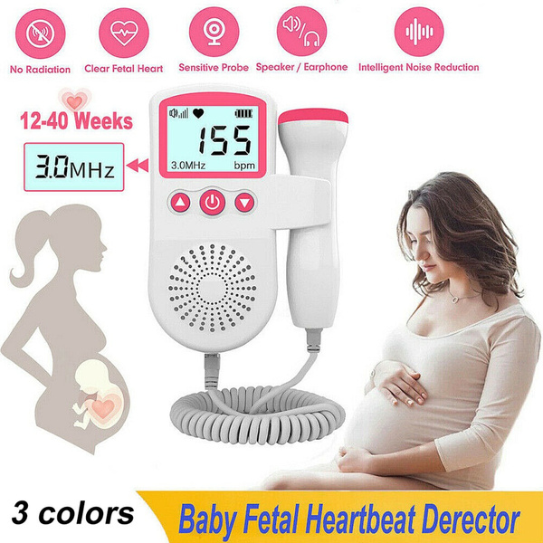 New Baby Heart Rate Monitor Home Pregnancy Display Baby Fetal Sound ...